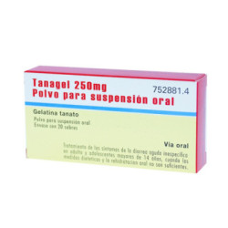 Tanagel 250 mg 20 sobres polvo para suspension oral