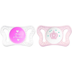 Chupete Silicona Chicco Physio Micro 0-2M Rosa 2 Uds.