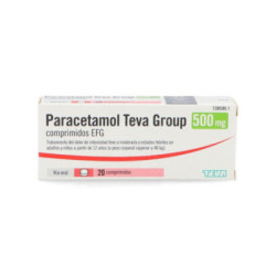 Paracetamol teva group 500 mg 20 comprimidos